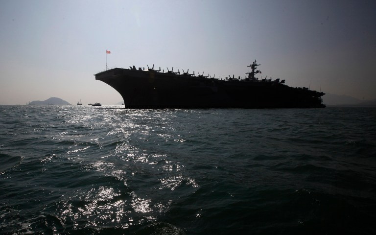 The USS Carl Vinson in the South China Sea.