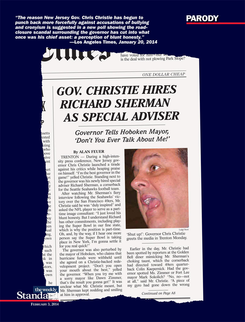 Chris Christie puts on his game face