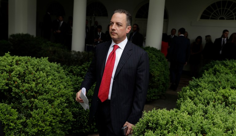 Priebus served as chairman of the Republican National Committee from 2011 and 2017 and joined the Trump administration as the presidentâs chief of staff in January. (AP Photo/Evan Vucci)
