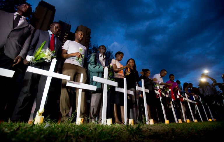 In the aftermath of the Paris attacks, many people have taken to Twitter and Facebook to complain about why 147 people being killed by militant gunmen at Garissa University College in Kenya didn't get as much coverage as Paris.Â (AP file photo/Ben Curtis)