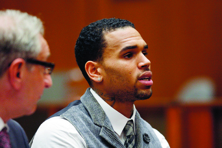 Chris fails drug test, stays on probation