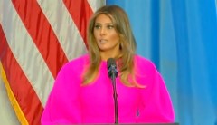 Melania Trump cyberbullied over pink dress