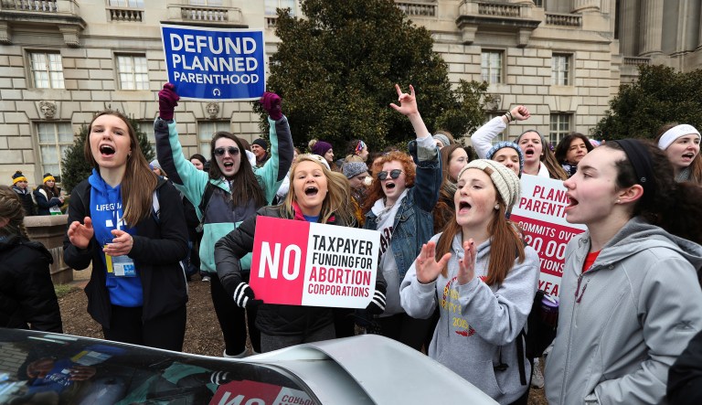 Family Research Council and Susan B. Anthony's List both made a joint statement in support of the bill sponsored by four senators. (AP Photo/Manuel Balce Ceneta)