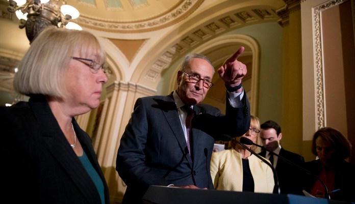 "Since every Democrat I believe will support it, it has 60 votes." (AP Photo/Andrew Harnik)