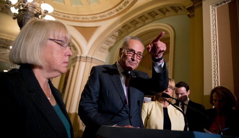 "Since every Democrat I believe will support it, it has 60 votes." (AP Photo/Andrew Harnik)