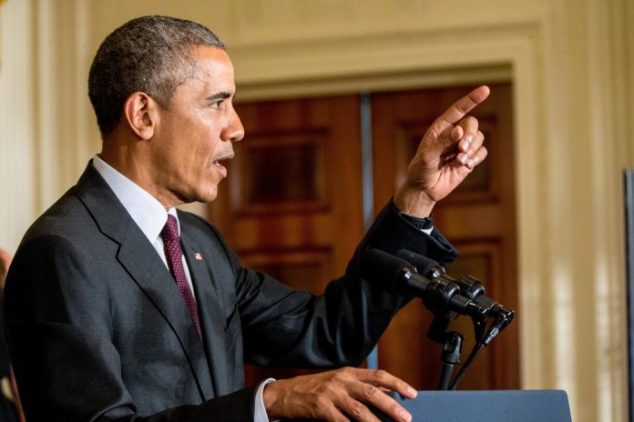 In this Aug. 4, 2015, file photo, President Barack Obama speaks in the East Room of the White House in Washington. (AP Photo/Andrew Harnik, File)