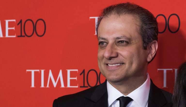Preet Bharara has been an outspoken critic of Trump since he was fired by the president in March after he refused to resign. (Photo by Charles Sykes/Invision/AP)
