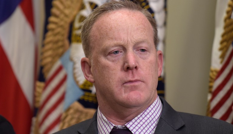 White House press secretary Sean Spicer is looking to take a more senior position in the administration. (AP Photo/Susan Walsh)