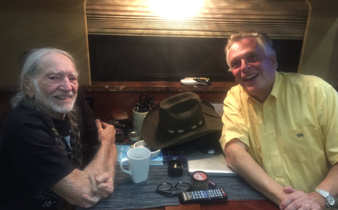 Terry McAuliffe met Willie Nelson, and there was weed
