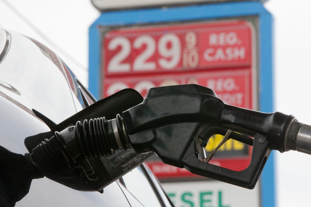 Natural gas slides below $3