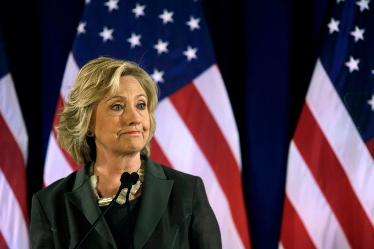 Democratic presidential hopeful Hillary Rodham Clinton speaks Friday, July 24, 2015, at the New York University Leonard N. Stern School of Business in New York. (AP Photo/Mary Altaffer)
