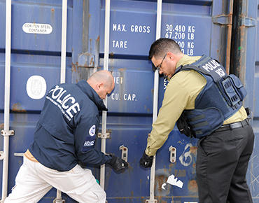 ICE's Homeland Security Investigations division hunts down illegal guns and drugs coming across the border.