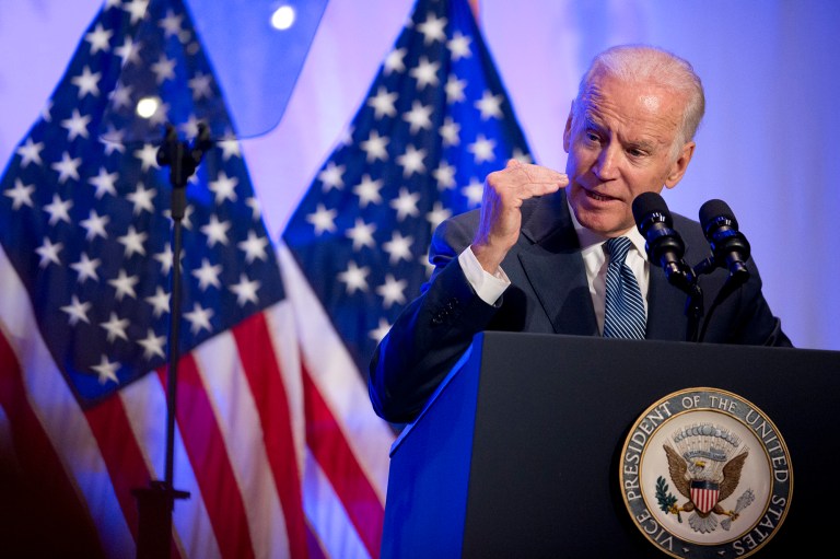 Vice President Joe Biden said that racism is very much alive today and evident in the 2016 campaign. (AP Photo/Manuel Balce Ceneta)