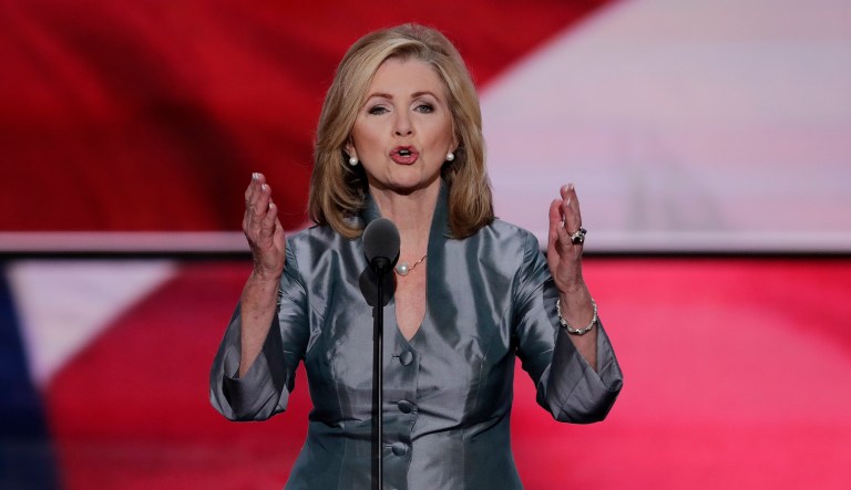 The two-minute ad, in which Blackburn describes herself as 