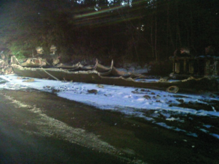 Driver dead after fiery tanker truck crash