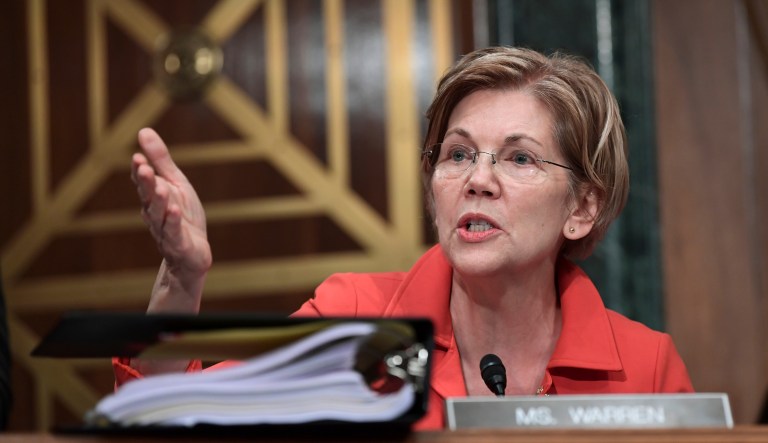Warren fired back at Trump on Twitter after the president called her 