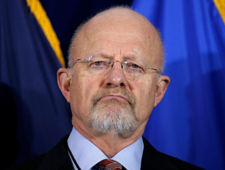 FILE -- In this April 21, 2010 file photo James Clapper is seen in McLean, Va., just outside of Washington. Clapper, the U.S. director of national intelligence, said during a public event Thursday Sept. 18, 2014 that the U.S. is assuming more risk because it has stopped spying on 