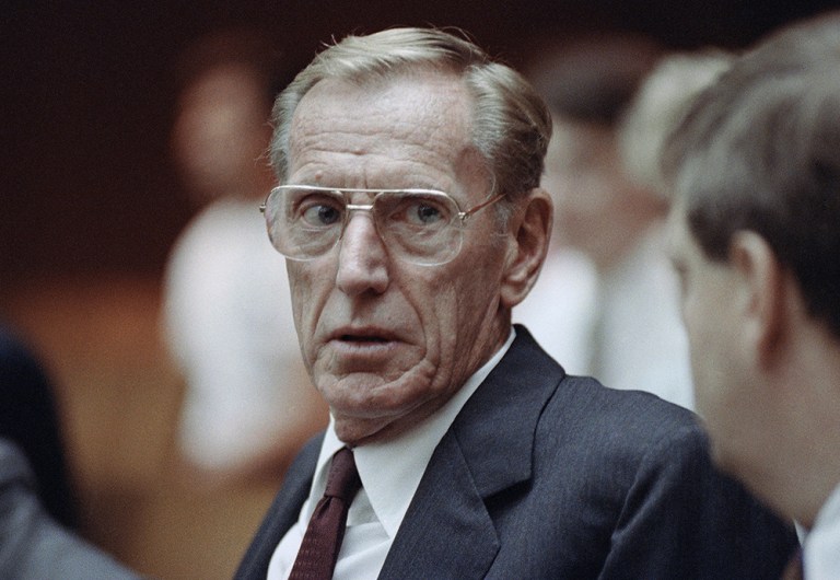 Of the 17 paragraphs included in the original version of the AP report, five were dedicated to the scandal involving Keating’s grandfather, Charles H. Keating Jr. (AP Photo/Nick Ut)