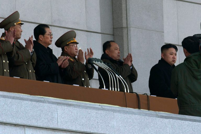FILE - In this Dec. 17, 2012 file photo, North Korean leader Kim Jong Un, right, and his uncle Jang Song Thaek, second from left, attend a ceremony to reopen the Kumsusan Palace of the Sun in Pyongyang, North Korea. North Korea announced Monday, Dec. 9, 2013 it had sacked leader Jang, long considered the country's No. 2 power, saying corruption, drug use, gambling, womanizing and generally leading a 