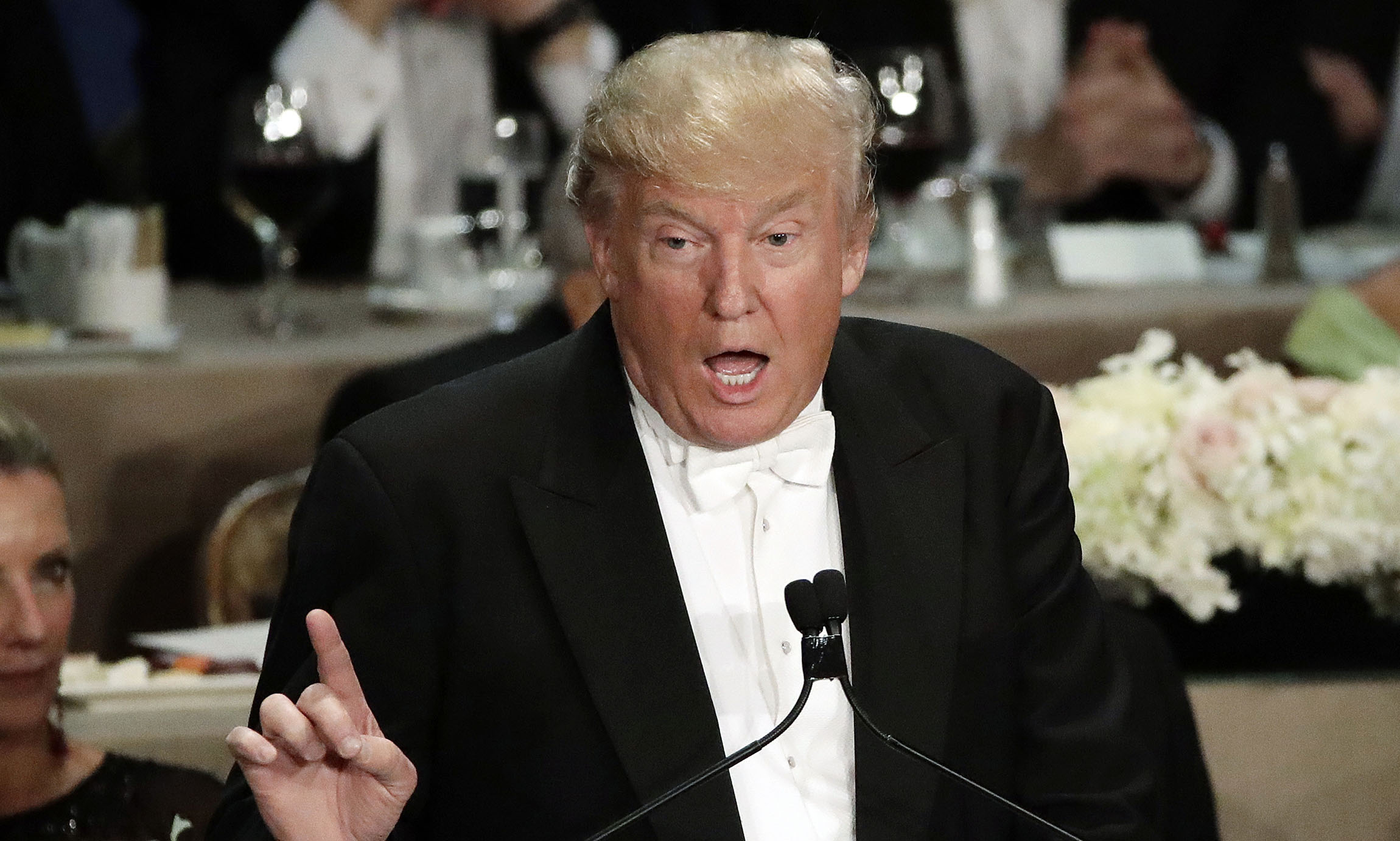 Trump, at Gridiron, says he rebuffed North Korean outreach