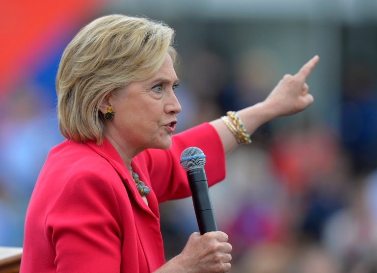 The minute-by-minute detailing of the Republicans' remarks offered counterexamples as how Clinton has stronger views on the issues. (AP Photo)
