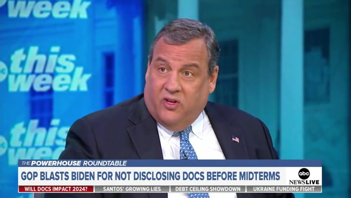 WATCH: Chris Christie asks ‘why did they wait’ to disclose Biden documents