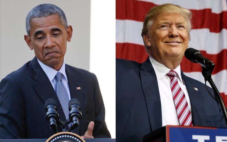 Only 18 percent said former President Barack Obama experienced a harsher press than President Trump. (AP Photo)