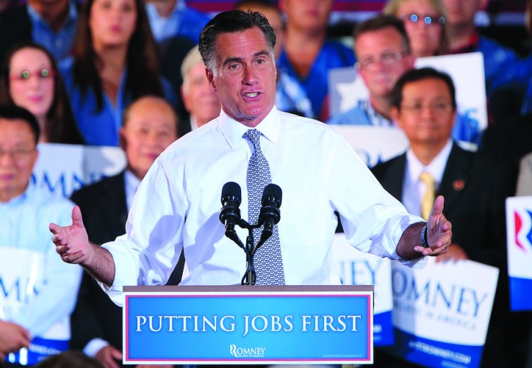 Mitt Romney's campaign won't get a retraction from the Washington Post on a story that said his firm outsourced U.S. jobs.  (Photo by Win McNamee/Getty Images)