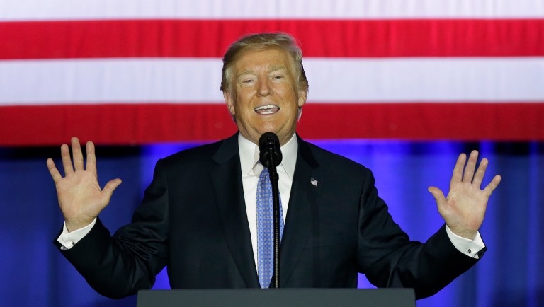 Faced with a separate controversy related to the extravagant travel expenses racked up by members of his Cabinet, the president's aides have struggled to downplay any suggestion that their tax reform plan caters to the wealthy men and women who hold senior positions throughout the administration. (AP Photo/Michael Conroy)