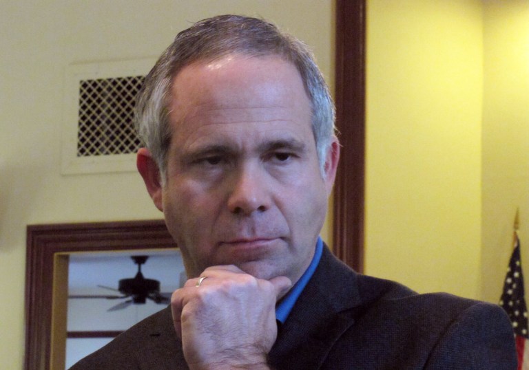 There are two stories to tell about conservative congressman Tim Huelskamp's loss. (AP Photo/John Hanna)