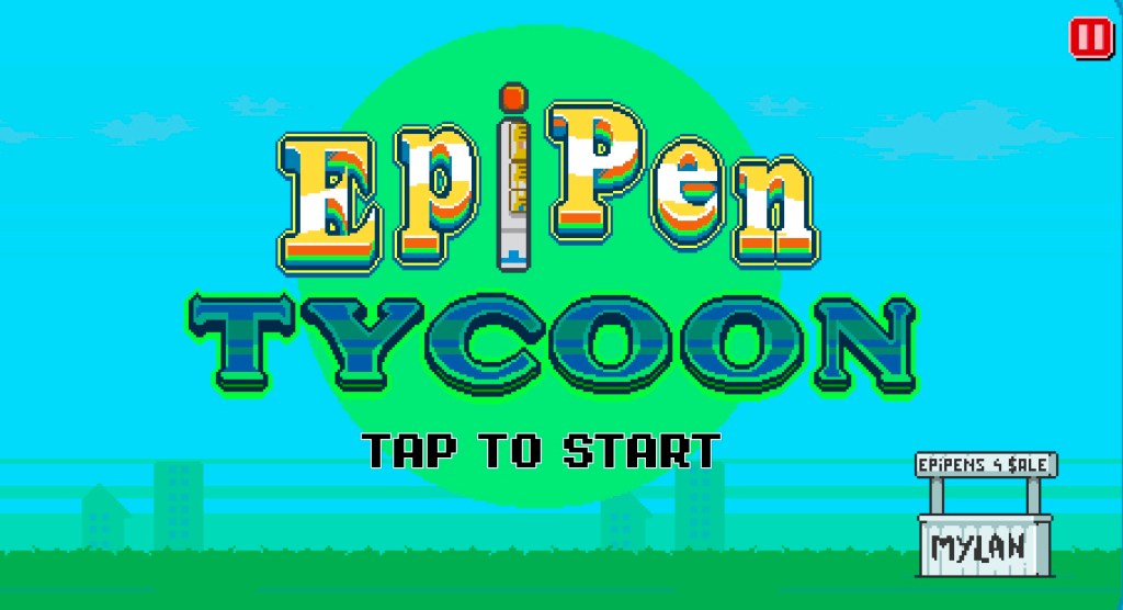 EpiPen outrage fuels video game