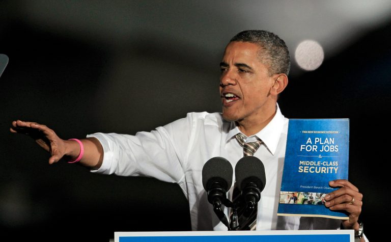 President Barack Obama in Cleveland (AP Photo)
