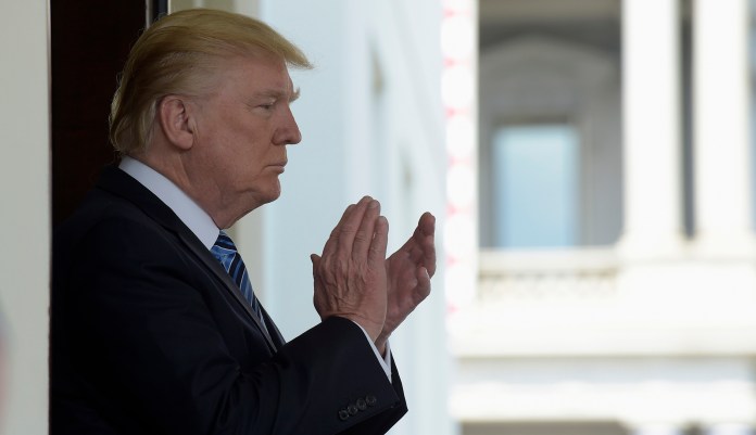 On Friday, Trump suggested splitting the legislation up. (AP Photo/Susan Walsh)