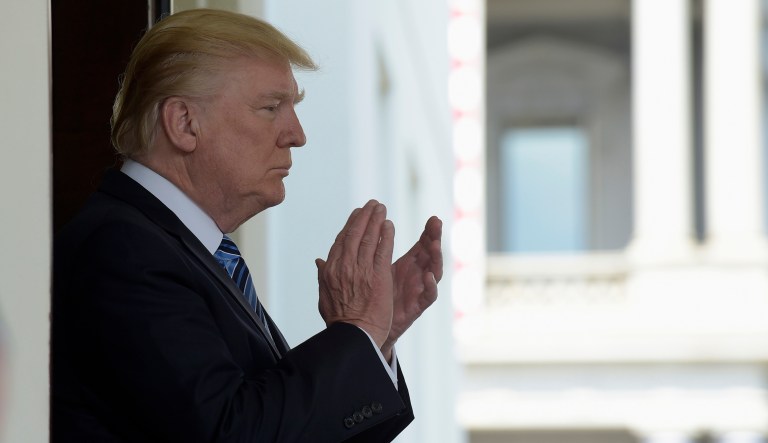 On Friday, Trump suggested splitting the legislation up. (AP Photo/Susan Walsh)