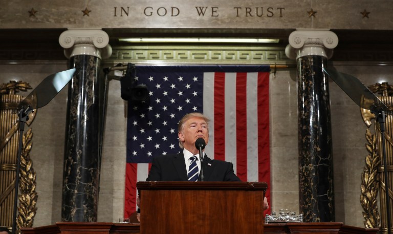Conservatives awoke this morning with a nagging question: Just how is Trump planning to pay for all of this? (Jim Lo Scalzo/Pool Image via AP)