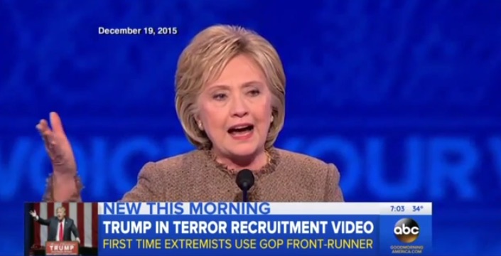 Mainstream Scream: ABC covers for Hillary Clinton on ISIS-Trump