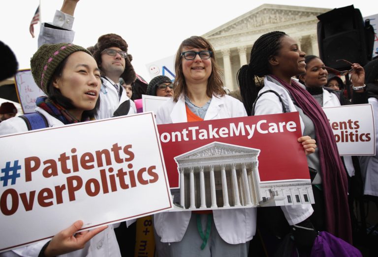 Two Republican senators are proposing to keep Obamacare subsidies flowing for two years should the Supreme Court strike them this summer.Â (Alex Wong/Getty Images)
