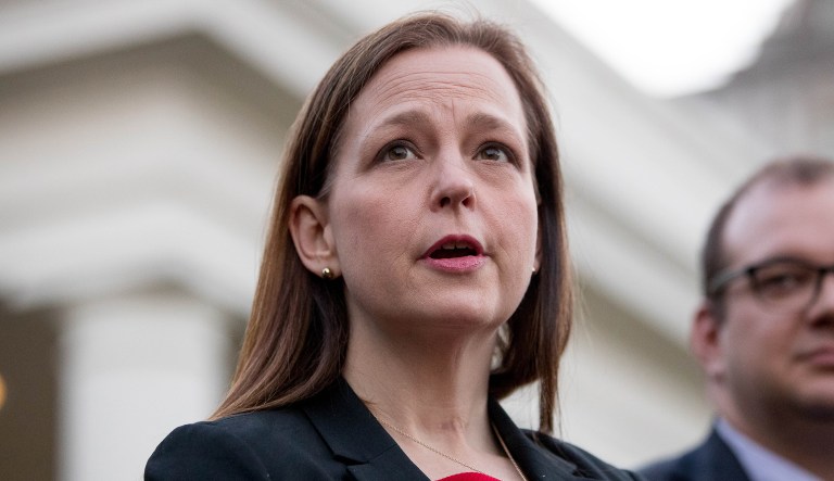 Tea Party Patriots President Jenny Beth Martin said most of the groups supporters do not back the Cassidy-Graham bill but they believe they should endorse the bill because it is a step toward full repeal. (AP Photo/Andrew Harnik)