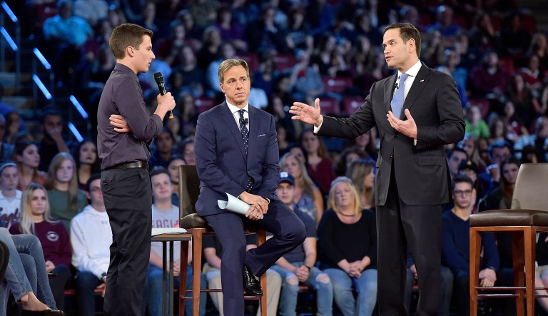 Marco Rubio's approval rating is at just 38 percent, 8 points below his last approval rating surveyed by Quinnipiac in July 2016. (Michael Laughlin/South Florida Sun-Sentinel via AP)