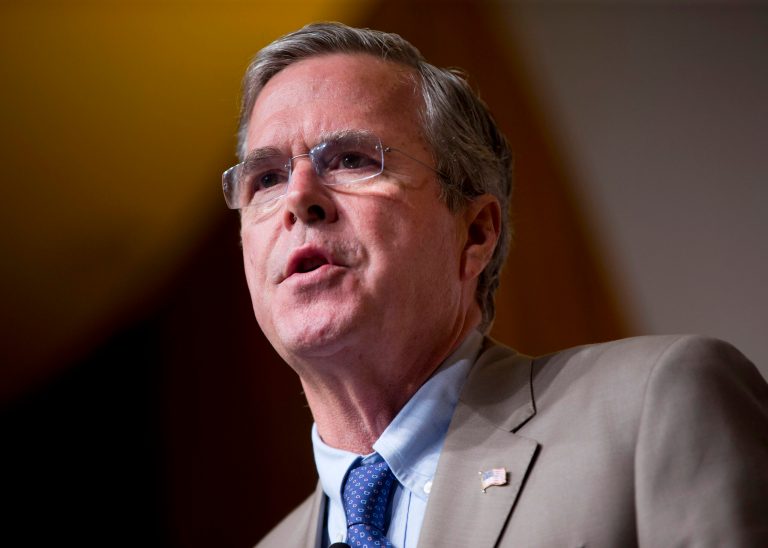 Republican presidential candidate, former Florida Gov. Jeb Bush speaks at the Road to Majority 2015 convention in Washington, Friday, June 19, 2015. (AP Photo/Pablo Martinez Monsivais)