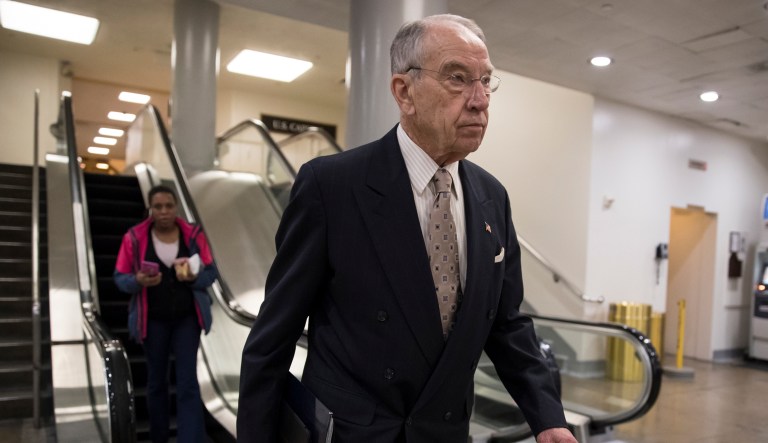 After an hour-long meeting on Tuesday at the White House, Sen. Chuck Grassley, R-Iowa, said that there is still no deal on ethanol. (AP Photo/J. Scott Applewhite)