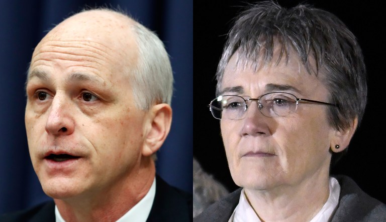 Adam Smith and Heather Wilson.