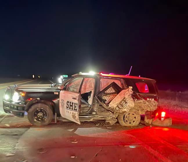SEE IT: Colorado deputy stops wrong-way driver on the highway with his own vehicle