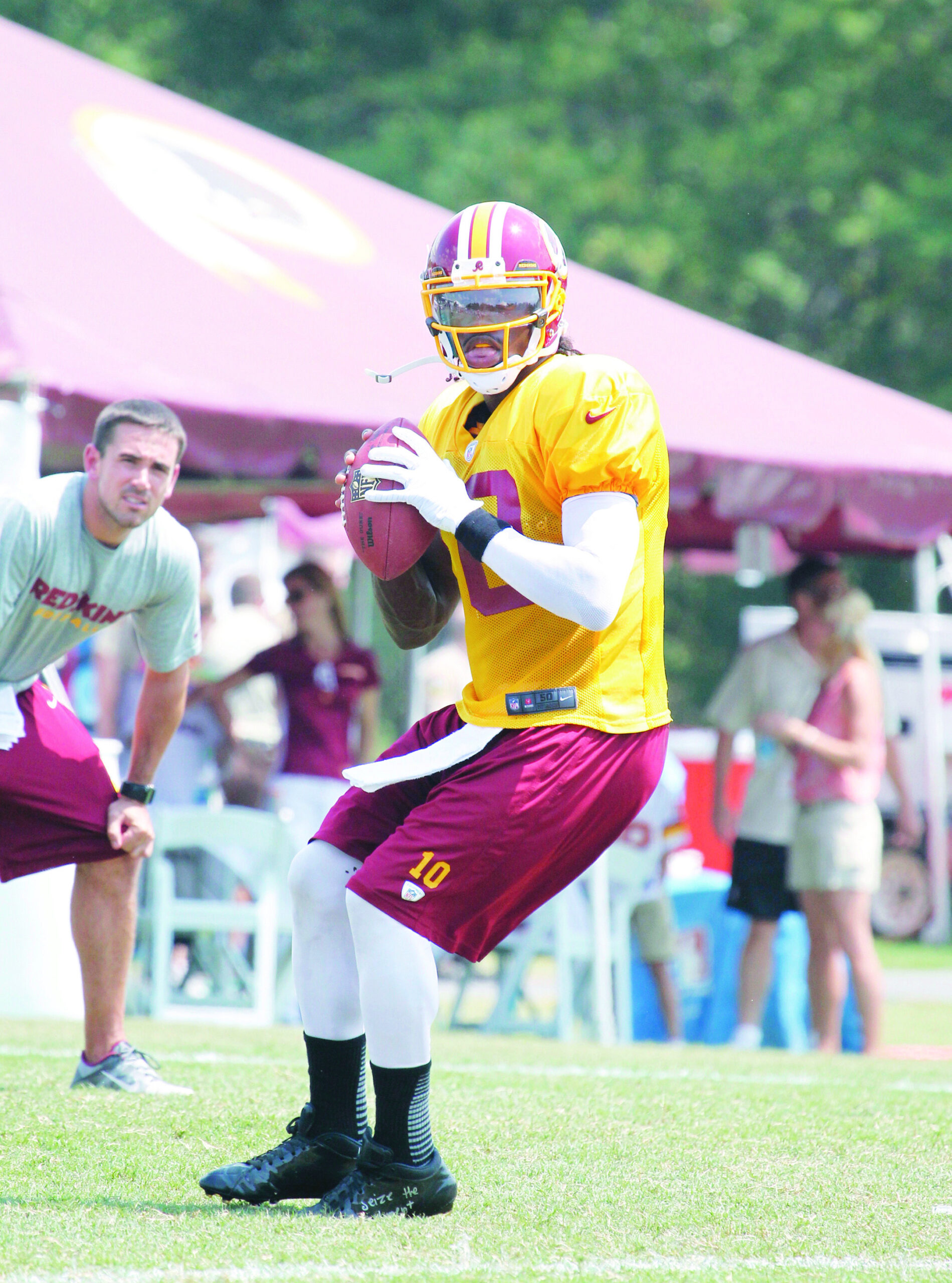 Redskins’ Griffin learning when to get rid of the ball