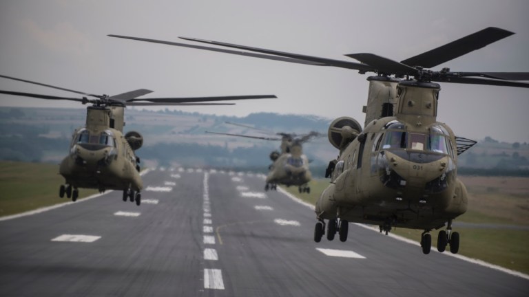 The State Department has approved the sale of 48 CH-47 Chinook helicopters to Saudi Arabia. (Army photo)