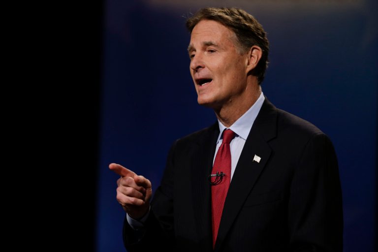 It's not clear Indiana voters will appreciate Bayh's business practices now he's locked in race with Todd Young. (AP Photo/Michael Conroy, pool)