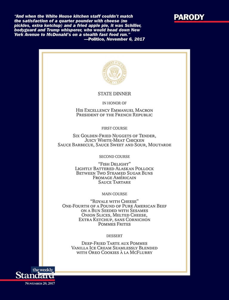 A McState Dinner