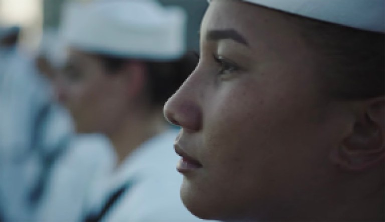 The recruiting and branding effort is set to kick off Saturday during the Army-Navy football game with a television commercial featuring 