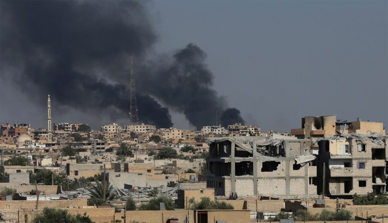 Ryan Lock was evidently involved in the advance towards the ISIS capital, Raqqa. 