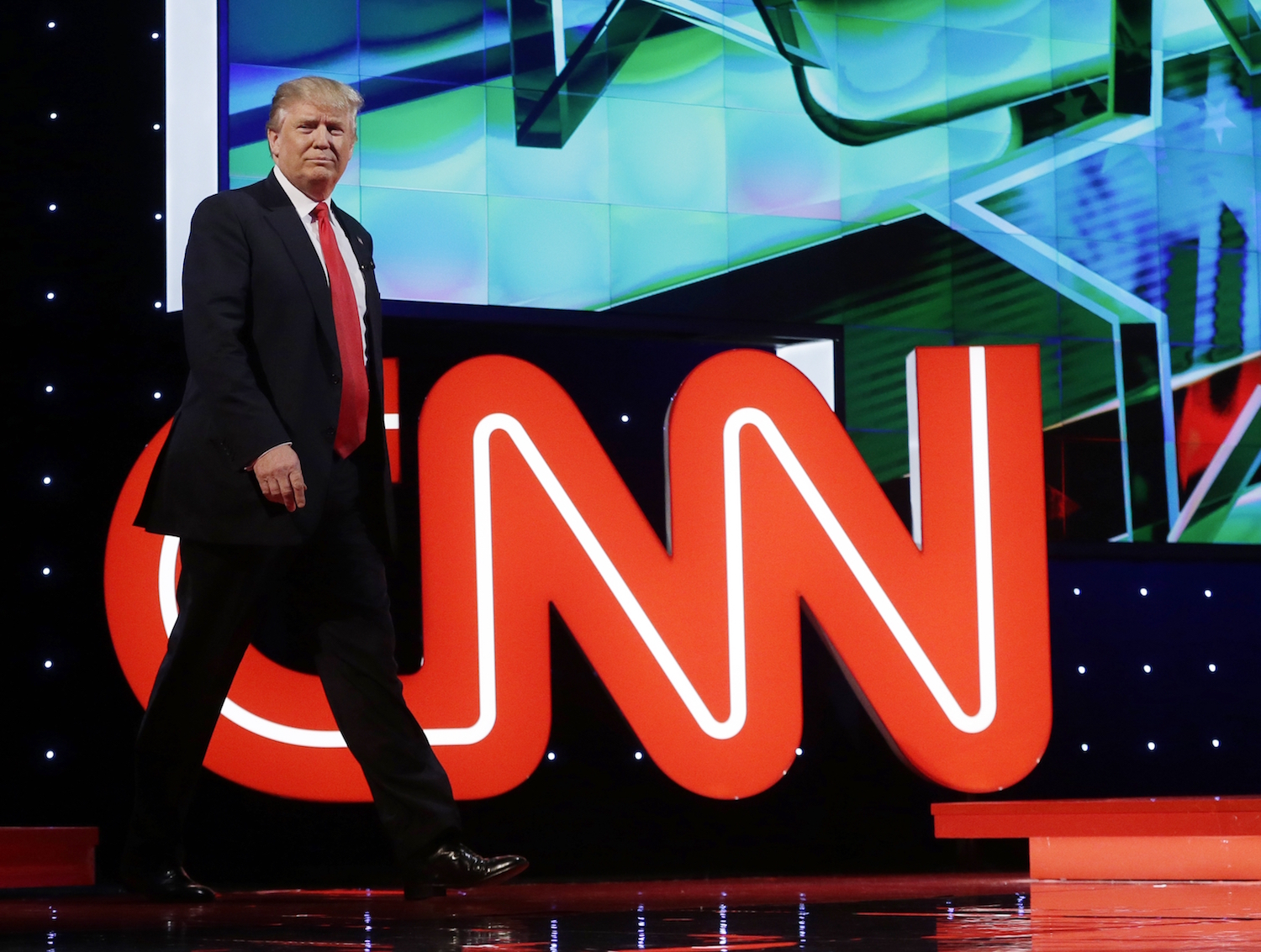 Trump interrupts meeting with black supporters to blast CNN